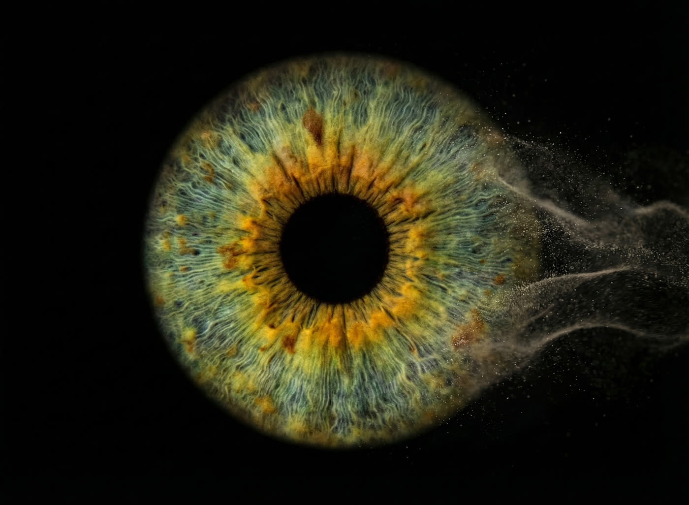 Irisfotografie Beispiel als Kunstbild